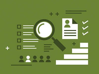 Job Search flat illustration