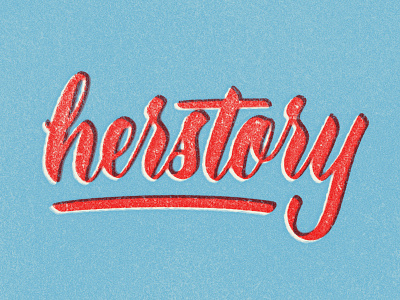 Herstory brush script hand lettering lettering type typography vote