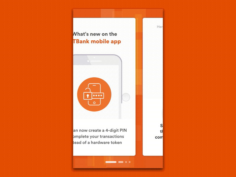 GTMobile 635 bank banking finance gif gtbank onboarding orange ui ux