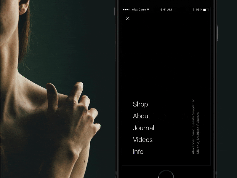 Alex Carro — Video — App Concept alex animation app carro interaction interface ios mobile principle ui ux