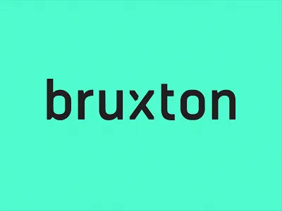 Bruxton Wordmark black branding bruxton group design logo strategy style guide typography wordmark