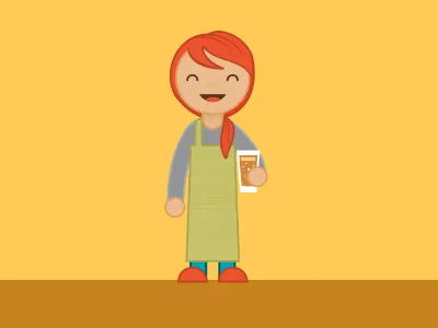 Brewer Illustration beer brewer character colorado csu fermentation illustration lady