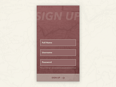 Sign Up Form dailyui