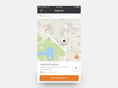 Stores doromco find location map search store ui ux