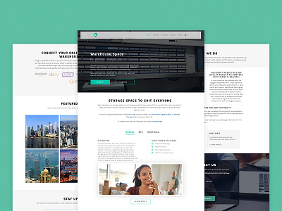 Warehouse.space: be global - stay local landing page mobile friendly responsive ui ux visual design web
