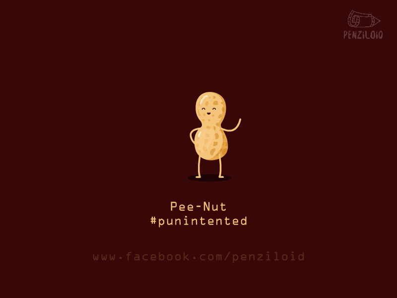 Pee-Nut 2d animation character animation funny gif lol motion peanut