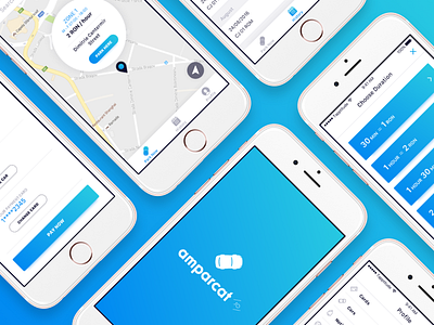 Parking app UI / WIP (pt.2) car clean drivers duration selection large buttons map parking parking app payment startup time selection ui design