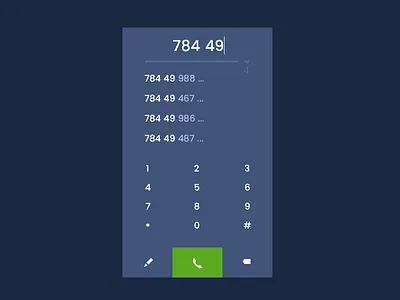 Dial Pad dial pad mobile ui user interface