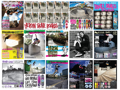 Heroin Ads ads good shit heroin skateboards layout