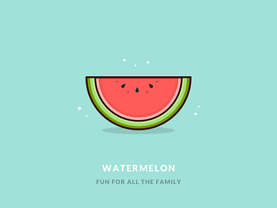 A humble watermelon flat food fruit fun icon illustration logo melon outline vector water watermelon