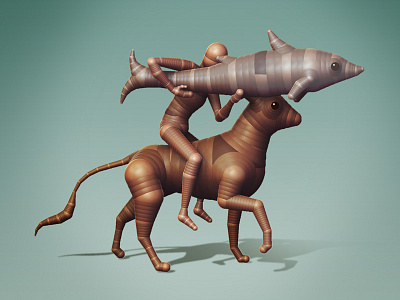 Catmanfish bosch zbrush zspheres