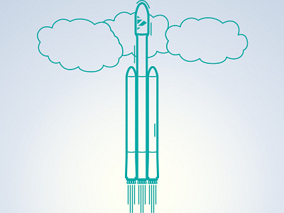 Rocket icon falcon 9 heavy falcon heavy icon launch liftoff shuttle space spacex