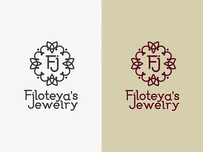 Filoteya's Jewelry - Logo Design Brand Mark Symbol brand design filoteya handmade herbarium jewelry life logo mark nature symbol tree