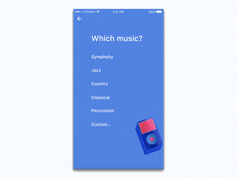 DailyUI #015 015 dailyui music player principle