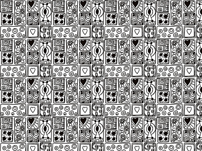 Scarabocchi illustration pattern scarabocchi