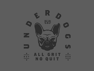 Underdogs apparel bmco buffalo clothing dog french bulldog graphic tee illustration underdog