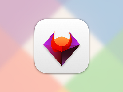 Anyapp – Icon for iOS 3d daily glass gradient icon ios ipnohe material mock prism sketch ui