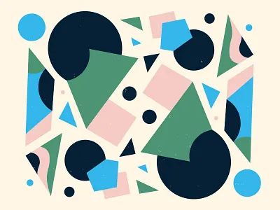 Pattern exploration abstract art color geometric illustration mid century paint pattern shape vintage