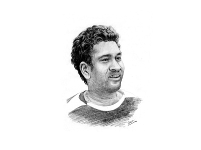 SACHIN TENDULKAR illustration portrait sachin