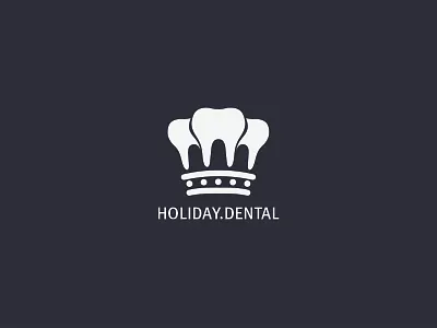 Holiday.Dental Logo Proposal brand crown design logo logodesign teeth uk