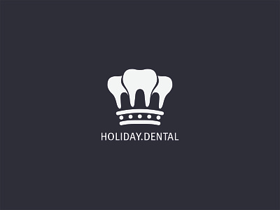 Holiday.Dental Logo Proposal brand crown design logo logodesign teeth uk