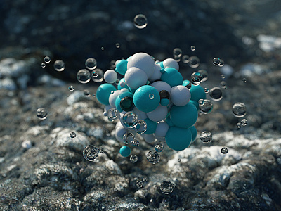 Dr4 Macro Cluster 3d abstract cinema4d daily glow landscape octane orb render shape sphere substance