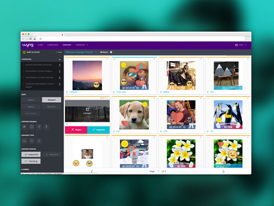 Content (UGC) Moderation Interface marketing product design responsive ui ui ux visual design