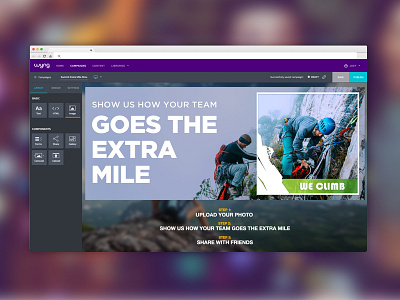 Drag and Drop Builder campaign builder drag and drop builder marketing platform design product design ui ux visual design web design
