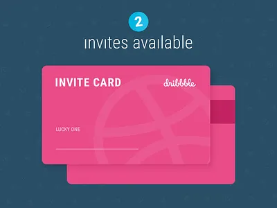 2 Dribbble invites are available, for you? dribbble invite portfolio two