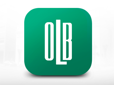 IOS Icon for Germany Bank bank design flat icon ios icon iphone icon logo minimalistic money olb vibe vibrant