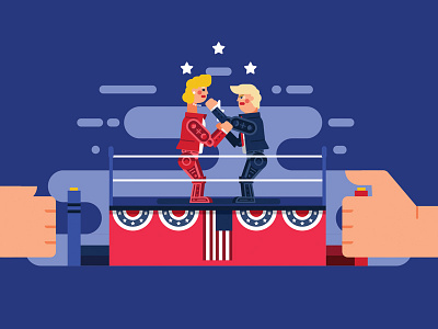 Band Together illustration president robot rockem vote