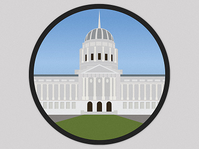 San Francisco City Hall california city hall flat design government icon monument president san francisco trump