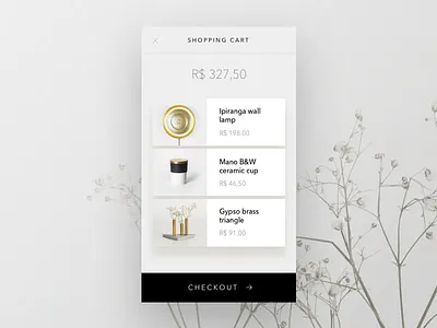 #dailyui nº2 — ecommerce cart view checkout dailyui ecommerce shop