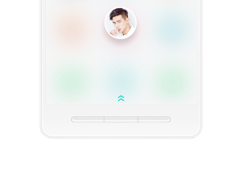 Lockscreen Music card jelly lock motion music os screen white