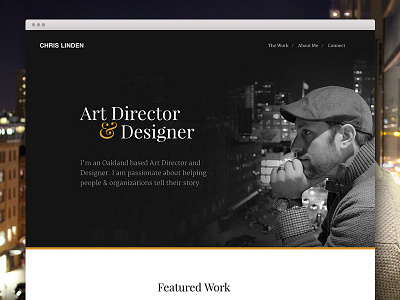 Portfolio Update black and white city dark hero personal portfolio website work