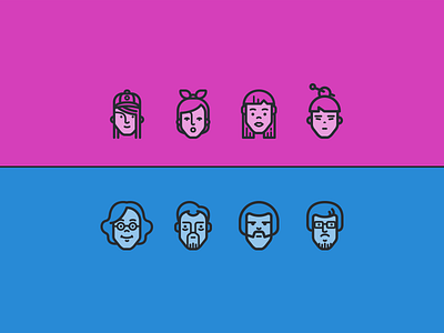 Avatar avatar cap icon man thin icon women