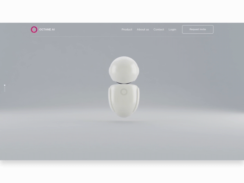 Octane AI Landing Page animation dashboard landing page motion octane ai signup page ui ux