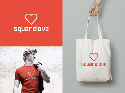Squarelove | New Brand Identity brand branding date dating heart logo love