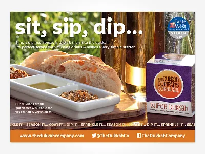 The Dukkah Company – Press Advert branding cornwall design dukkah food identity logo packaging
