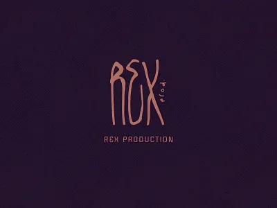 REX PRODUCTION art badge calligraphy design identity label lettering logo tomastorbin