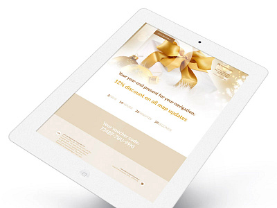 Newsletter landing 201612 - Christmas christmas design graphic landing newsletter responsive ui web