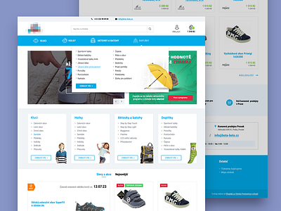 Shoes Shop eshop prestashop template theme ui design ux design šablona