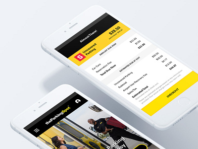 The Parking Spot - App Design app checkout ios reservations