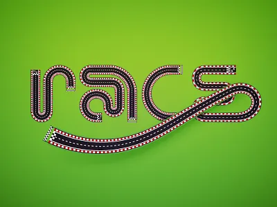 Road Text illustrator road street text tutorial vector