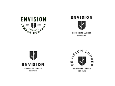 Lumber Logo Variations composite wood logo logo mark lumber wood