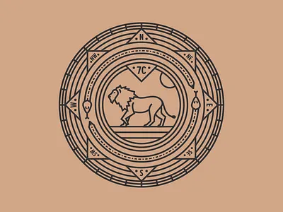 Afterhours ATX afterhours austin compass directions illustration lion monoline poster show snake