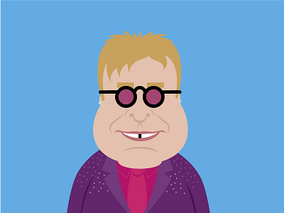 Famous Faces 6 character faces illustration