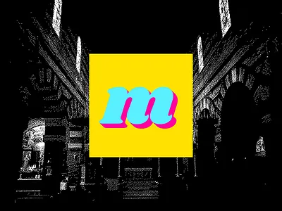 Monograph Avatar avatar brand branding brutalist faith logo publication writing