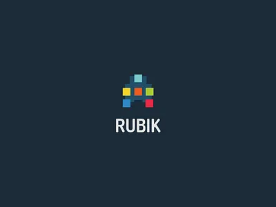 RUBIK brand color colors logo rocket rubik