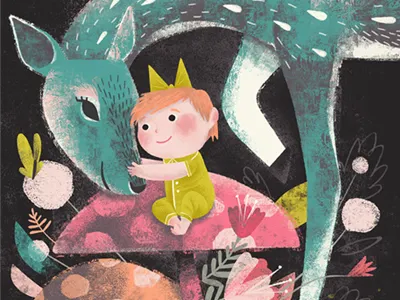 Our new baby! baby baby girl birth deer frog mushrooms pregnancy